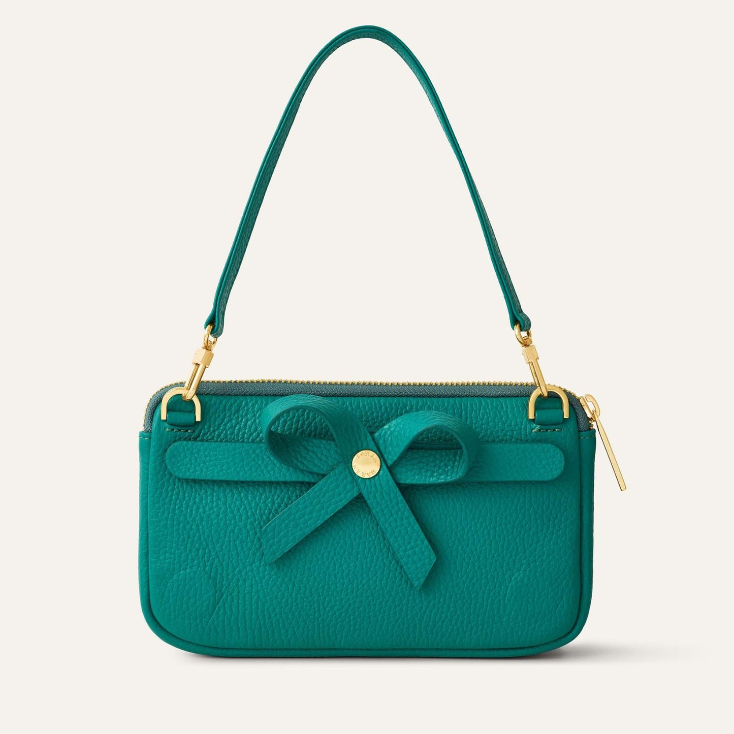 Complimentary Bag | Green Exotic Lagoon with Gold hardware