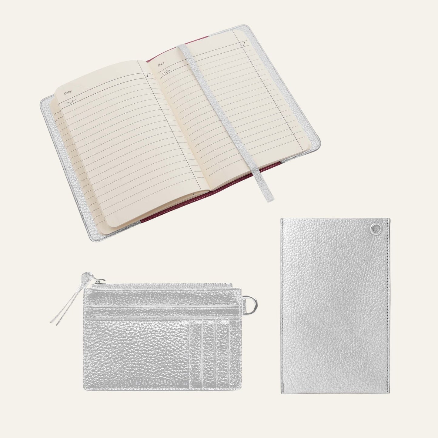 In Bag Trio | with Silver Hardware