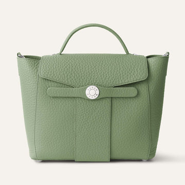 Tansy Top Handle | Bamboo with Silver hardware