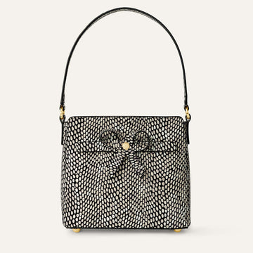 Rosa Handbag | Black Pearl with Gold hardware