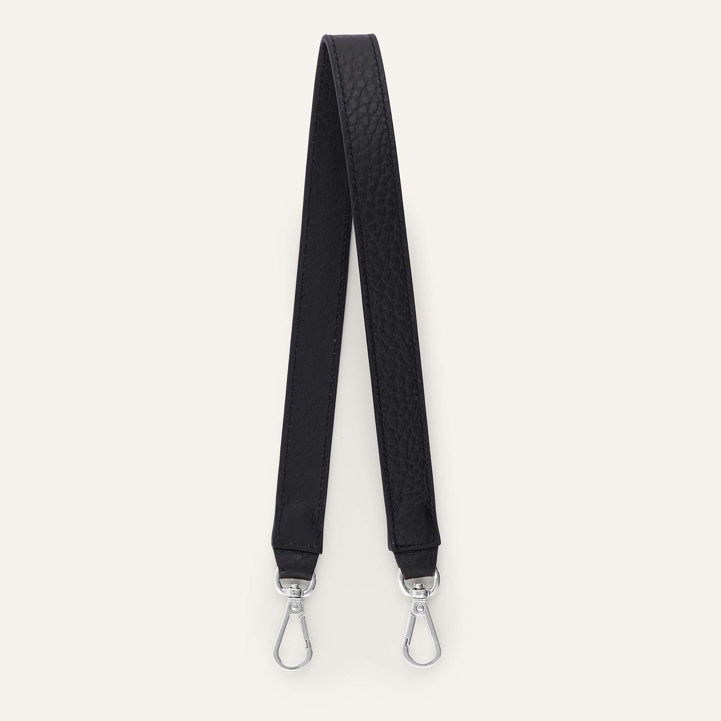Grabette Handle | Black Bicouture with Silver hardware