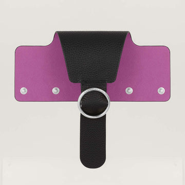 Ring Flap Classic | Black with Silver hardware