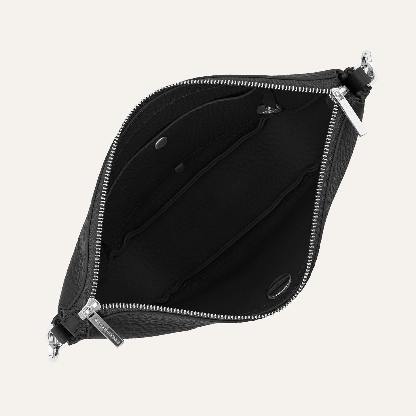 Tansy Sling | Black with Silver hardware