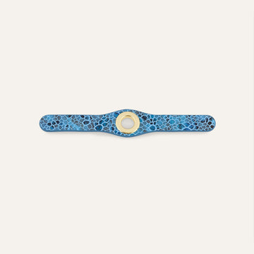 Deco Mini | Blue Mosaic with Gold hardware