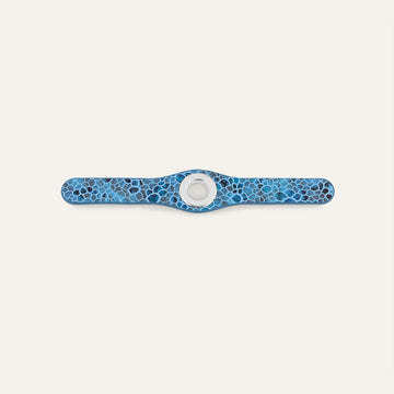 Deco Mini | Blue Mosaic with Silver hardware