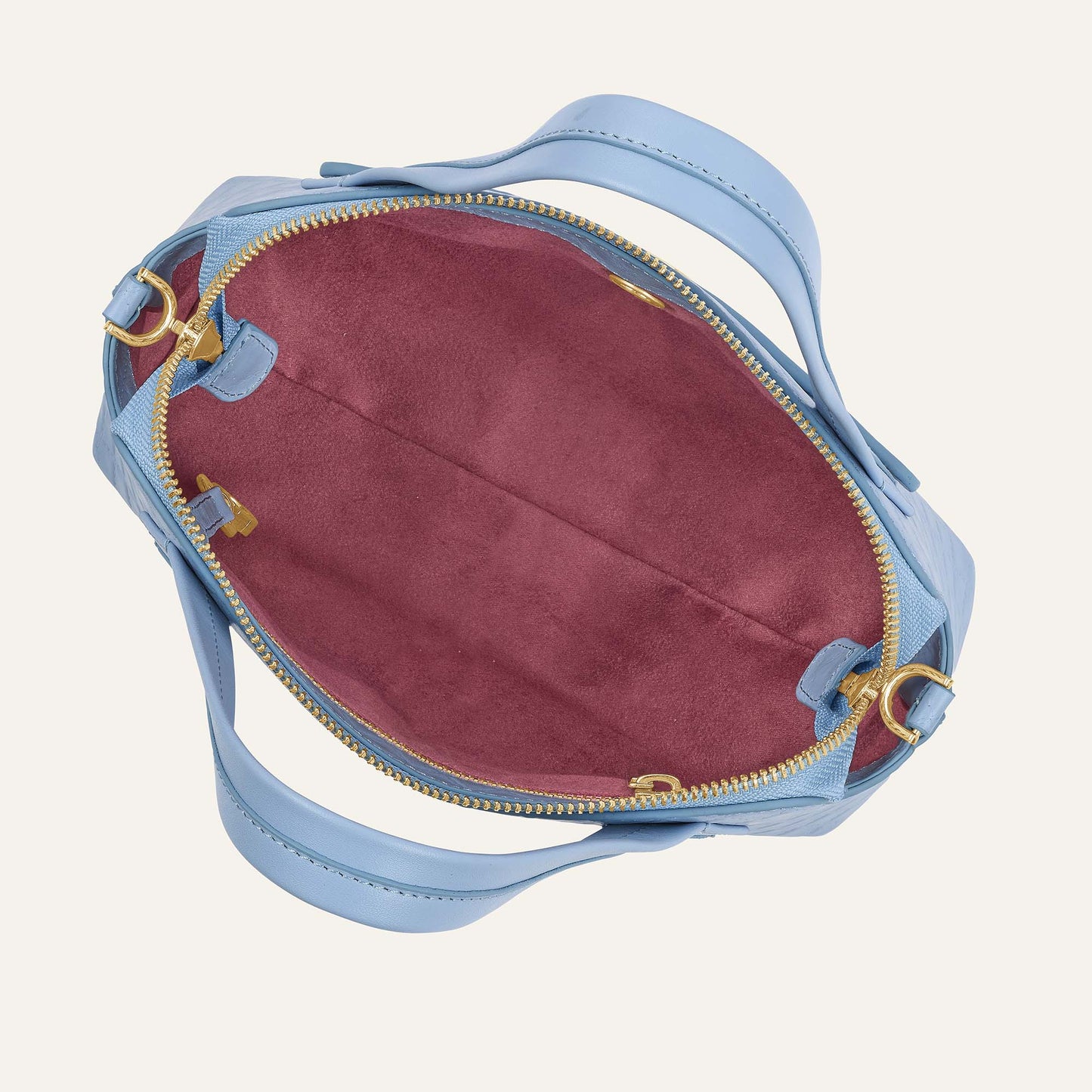 Mini J Pre Order | Quilted Blue with Gold hardware