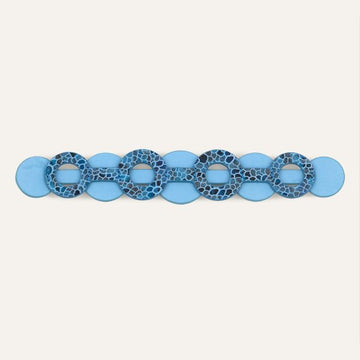 Deco Duo Classic | Blue Mosaic with Gold hardware