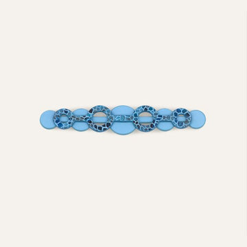 Deco Duo Mini | Blue Mosaic with Gold hardware