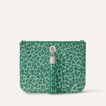 Ivy Clutch Bag | Caribbean Dreams with Silver hardware