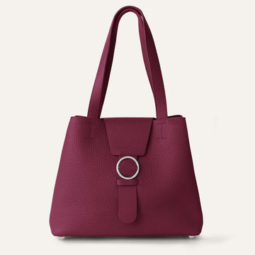 Gardenia Tote | Cherry Bicouture with Silver hardware