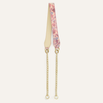 Gemini Strap | Cherry Blossom Cream with Gold hardware