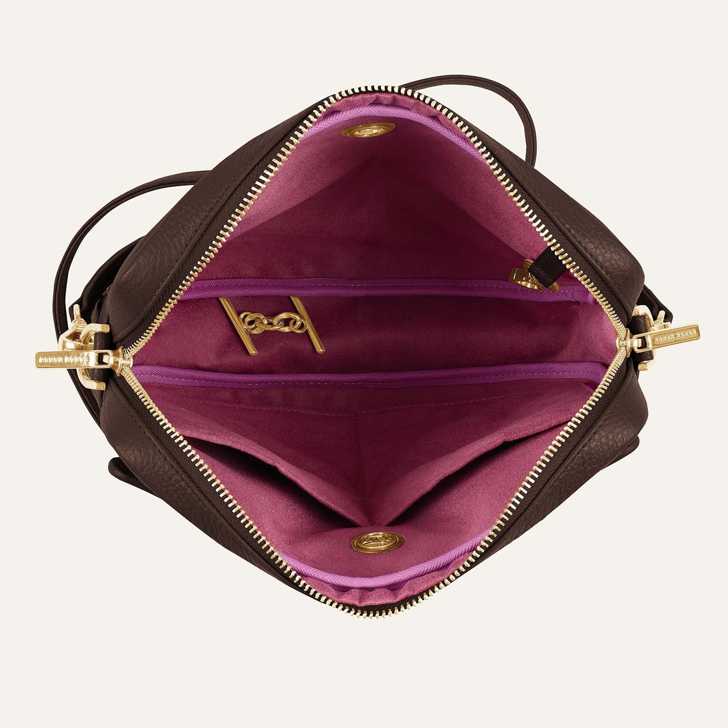 Mia Crossbody | Chocolate with Gold hardware