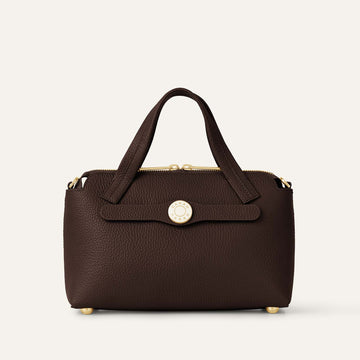 Mini J | Chocolate with Gold hardware