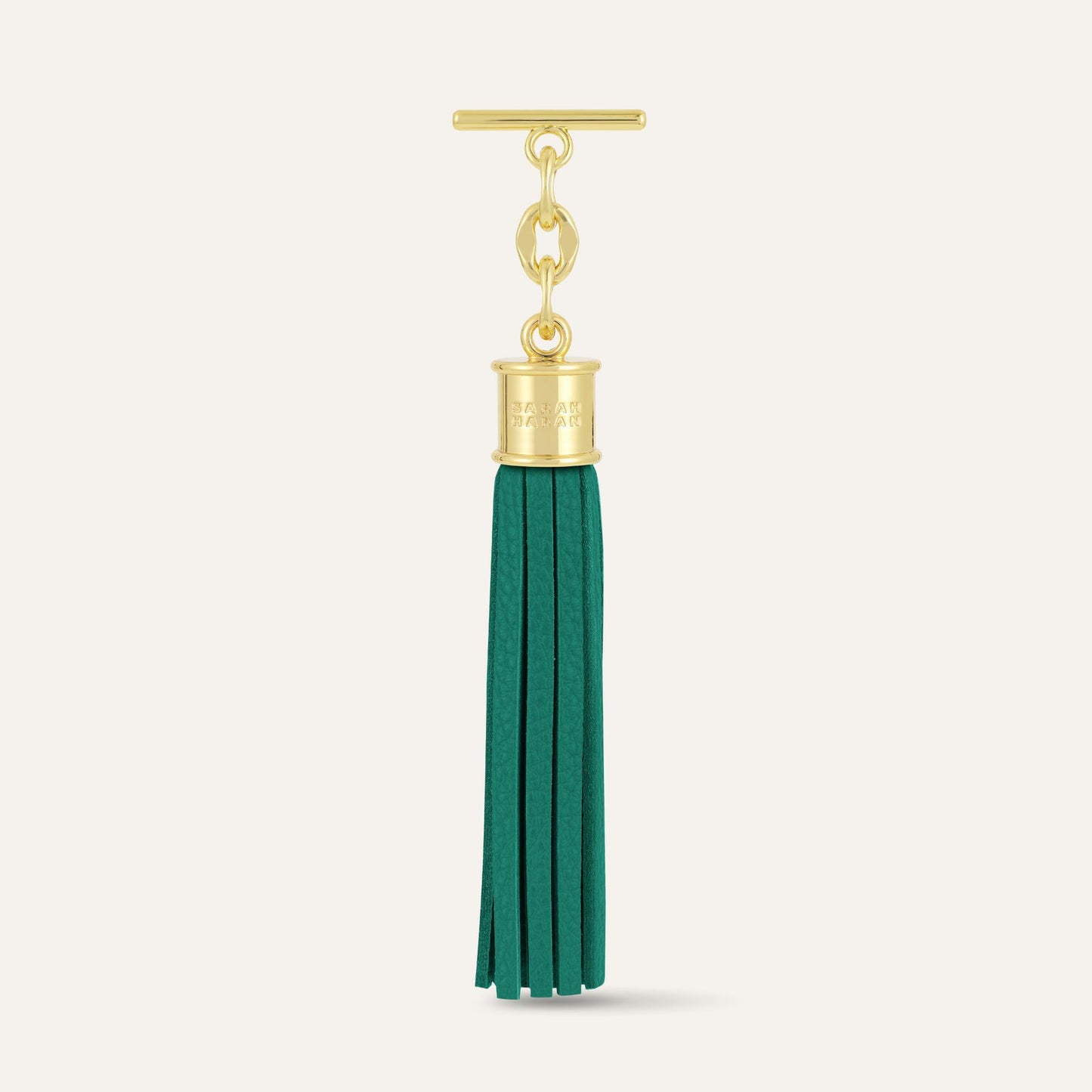 Capsule Tassel | Evergreen with Gold hardware