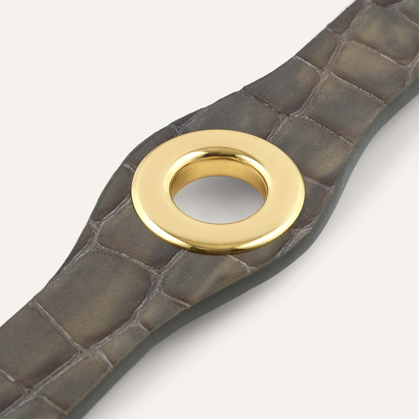 Deco Mini | Flint Patent with Gold hardware