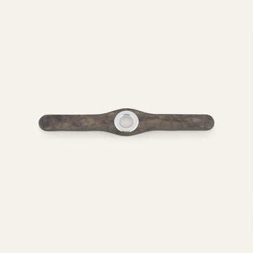 Deco Mini | Flint Patent with Silver hardware