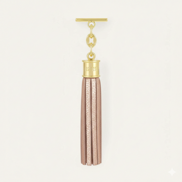 Capsule Tassel Classic | Metallic Rose Gold with Gold hardware