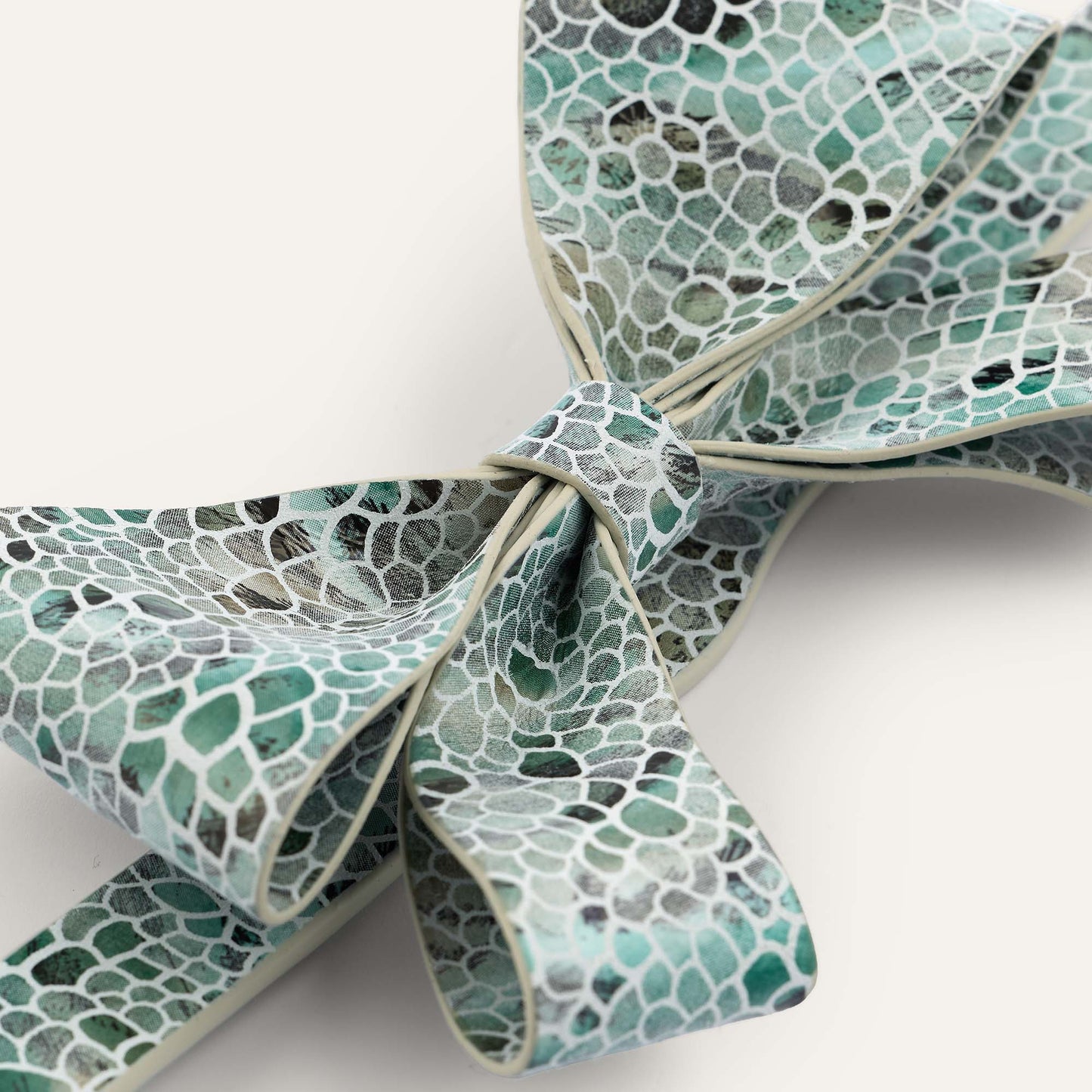 Bijoux Bow Classic | Green Mosaic with Gold hardware