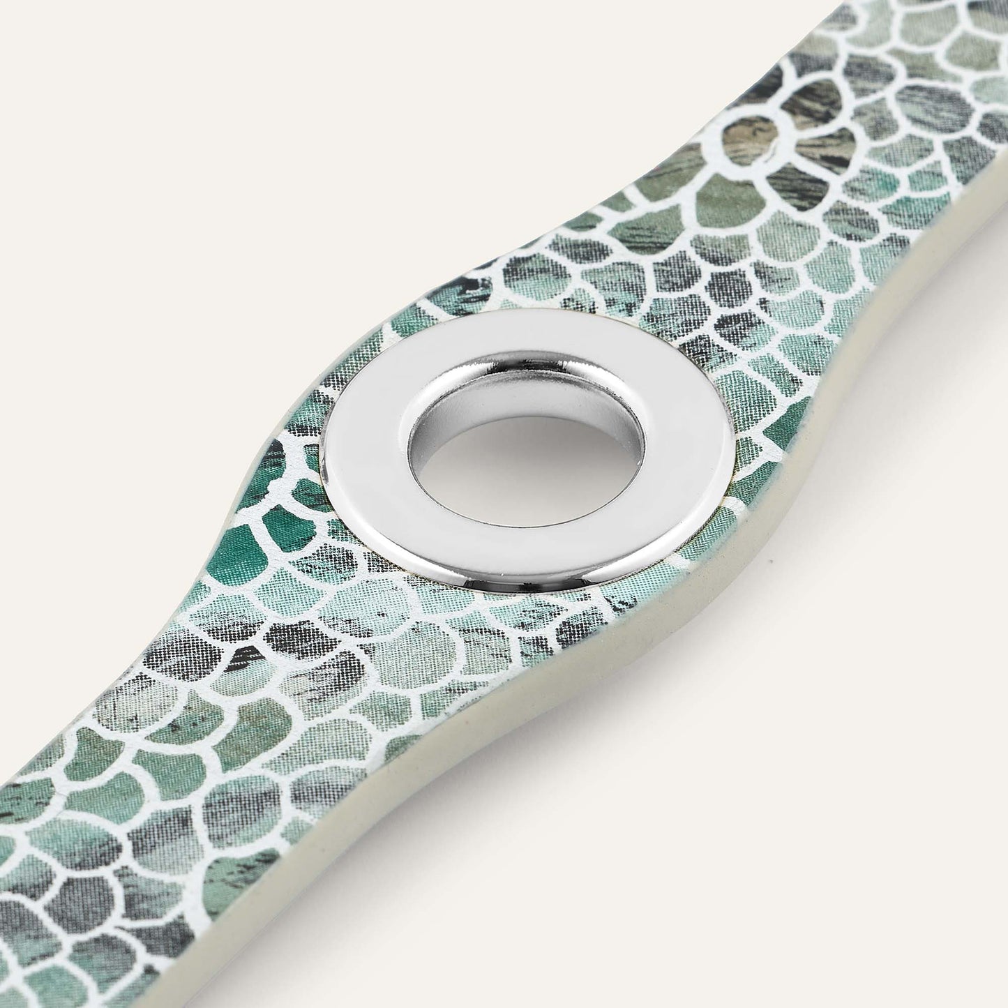 Deco Classic | Green Mosaic with Silver hardware
