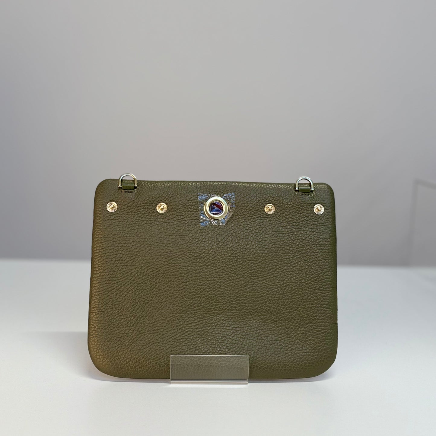 Mia Pouch | Olive with Gold hardware