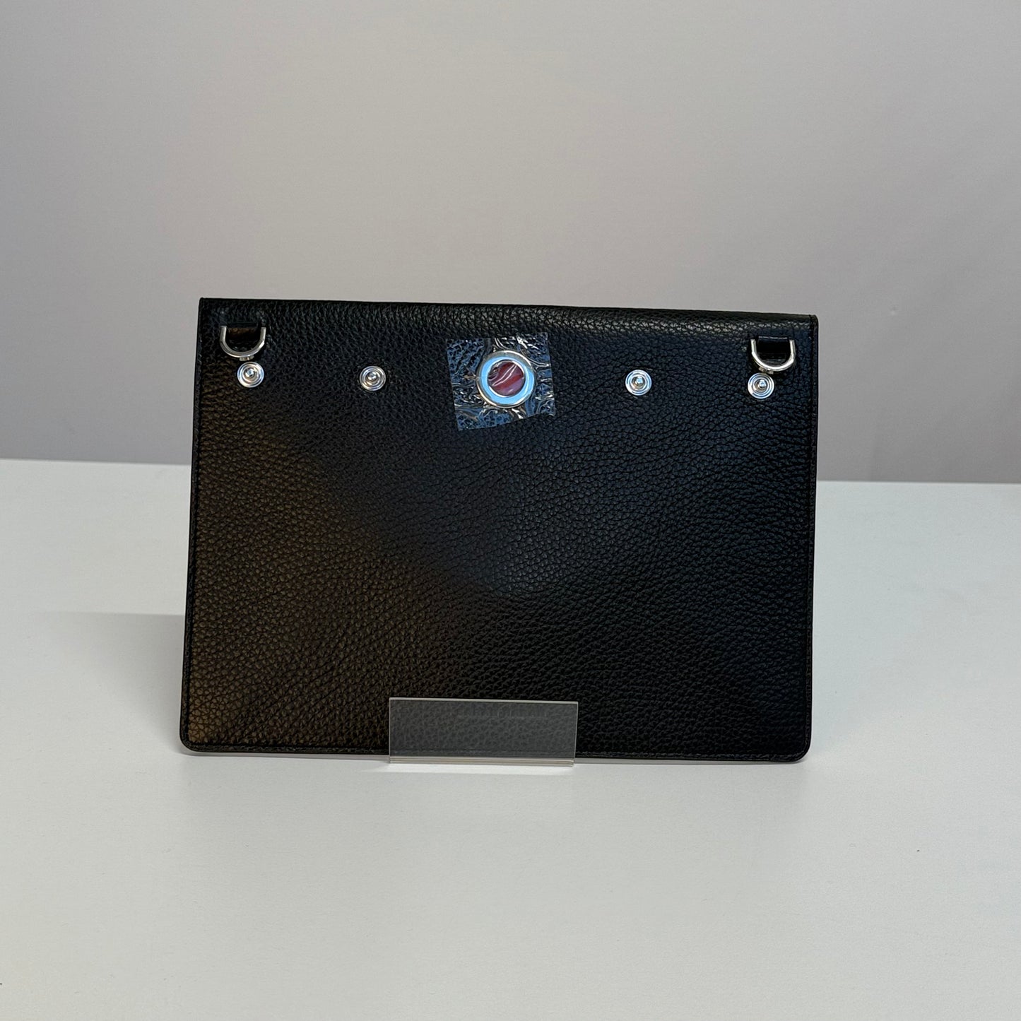 Juliet Envelope | Black with Silver hardware