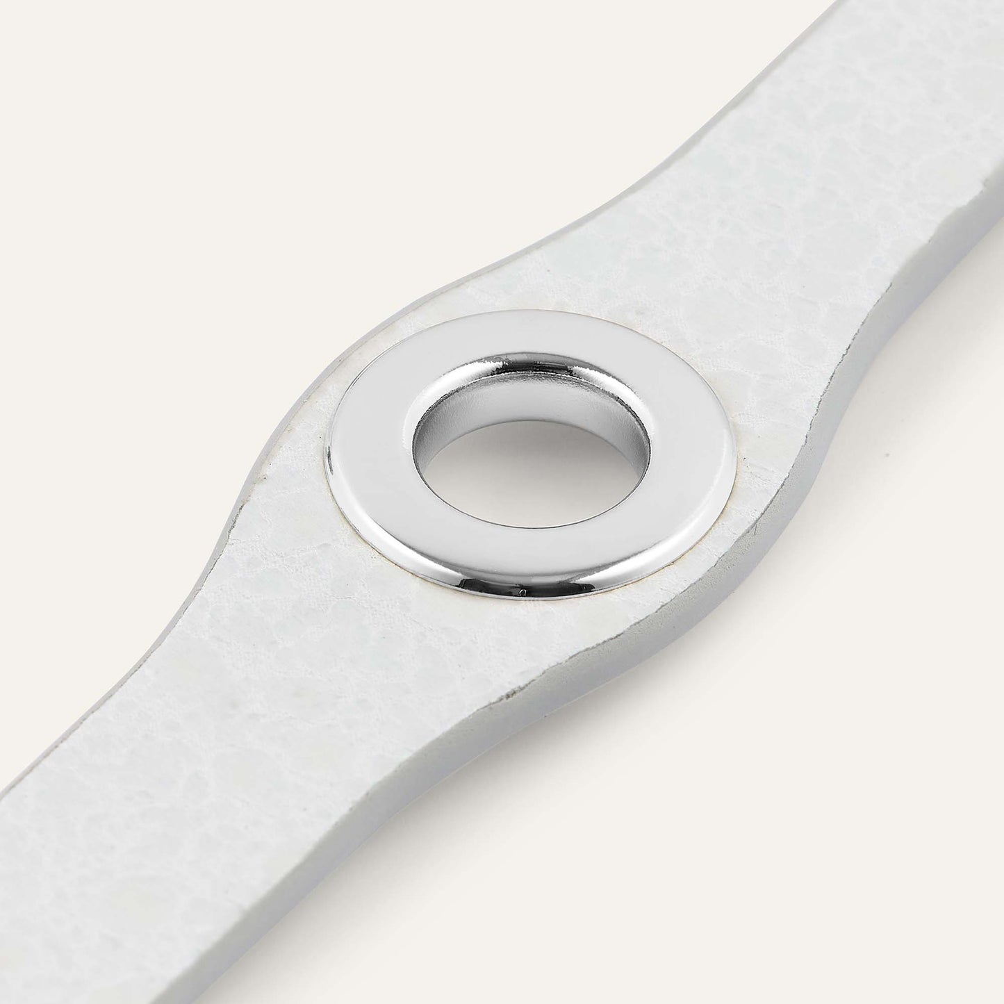 Deco Mini | Ivory with Silver hardware