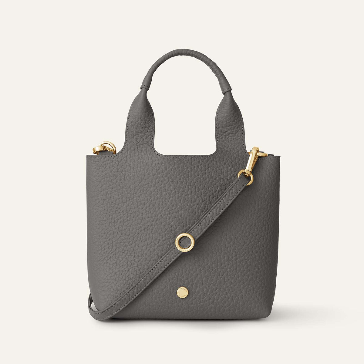 Tansy Mini | Lava Grey with Gold hardware