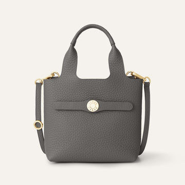 Tansy Mini | Lava Grey with Gold hardware
