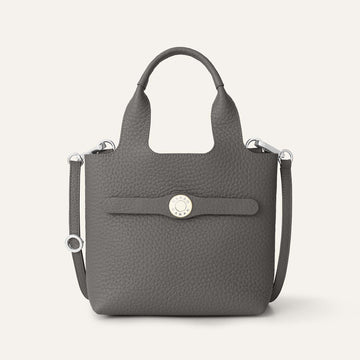 Tansy Mini | Lava Grey with Silver hardware