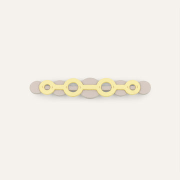 Deco Duo Mini | Lemon Cream with Gold hardware