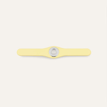 Deco Mini | Lemon Cream with Silver hardware
