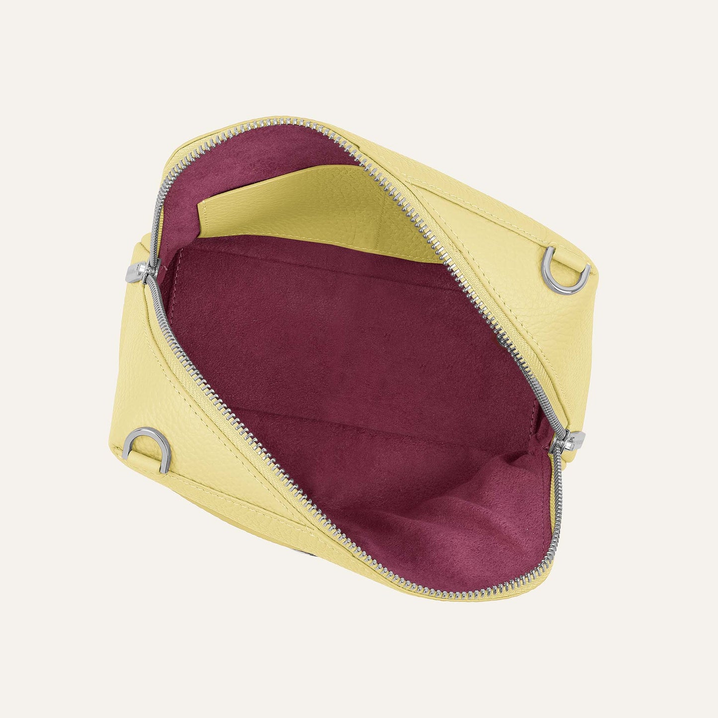 Lesley | Lemon with Silver hardware