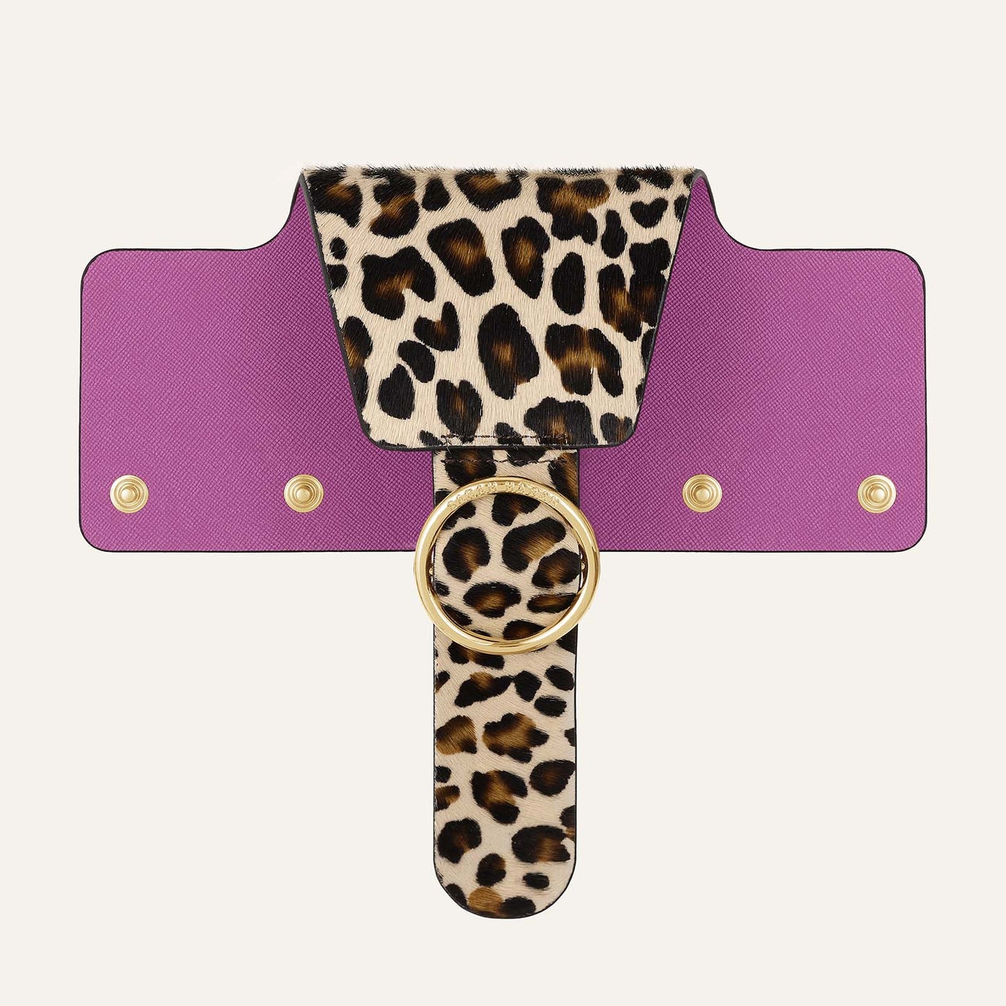 Ring Flap Classic | Leopard with Gold hardware
