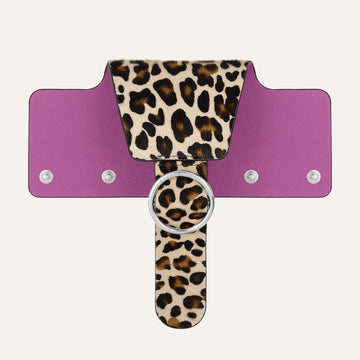 Ring Flap Classic | Leopard with Silver hardware
