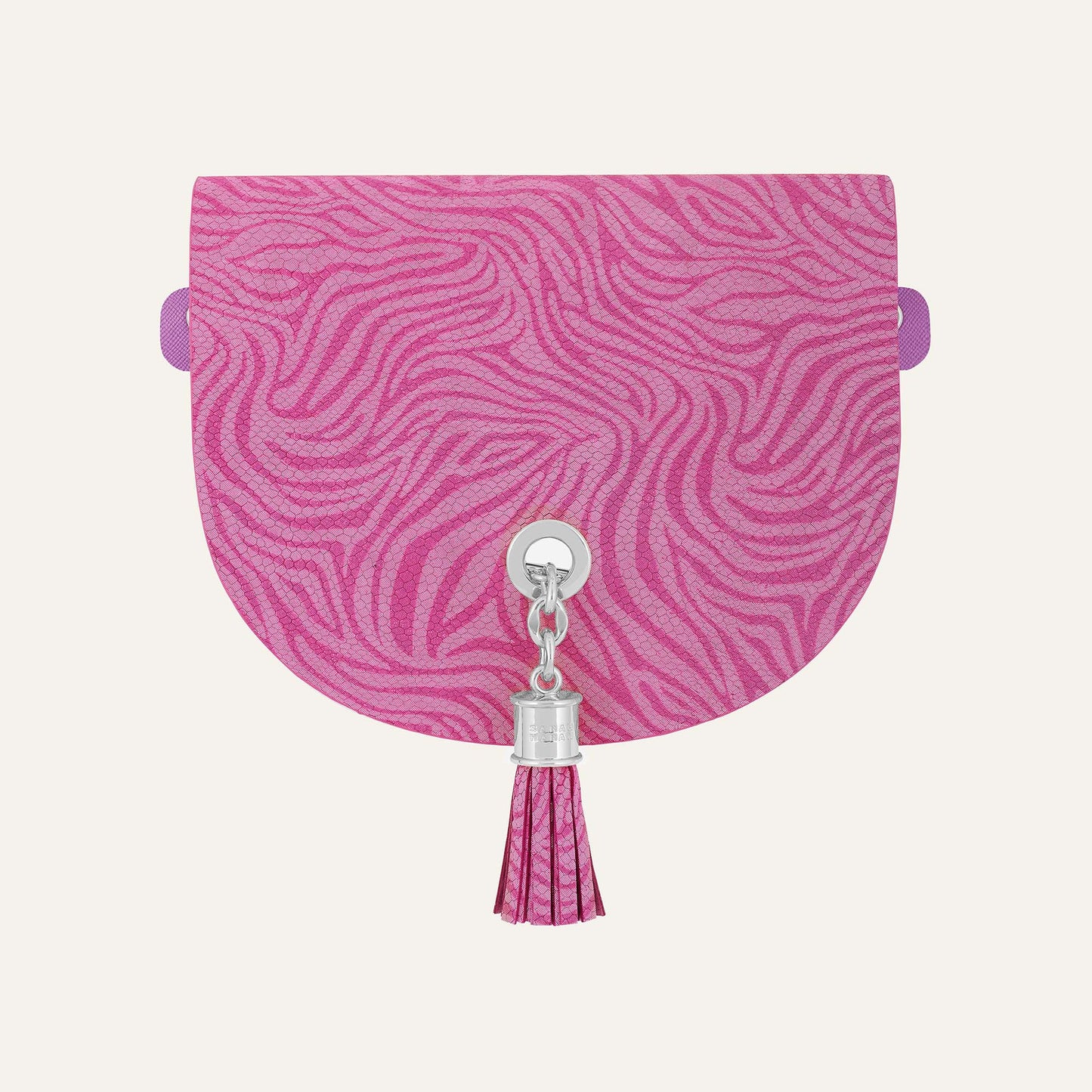 Flap Set Universal | Magenta Wave with Silver hardware