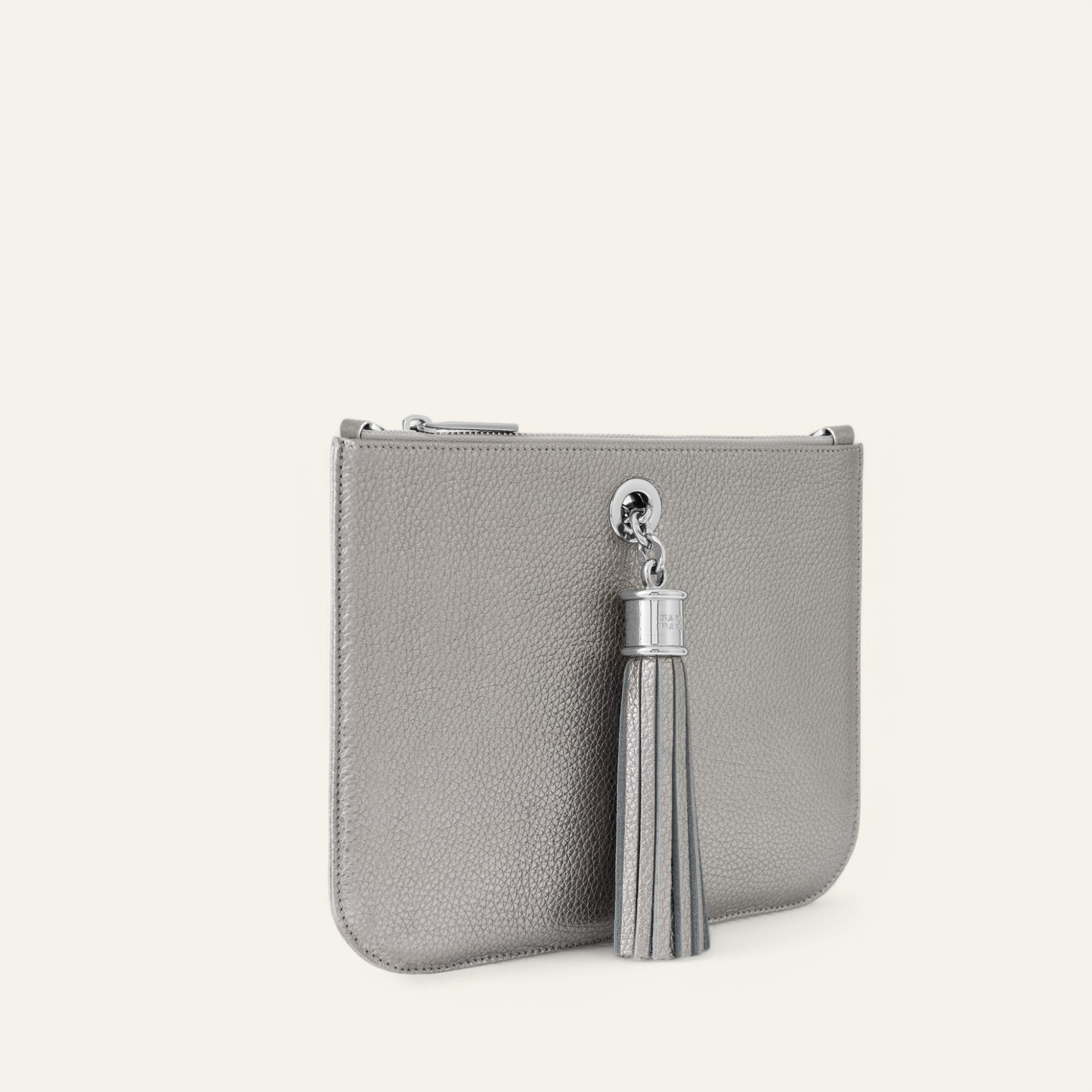 Ivy | Metallic Titanium with Silver hardware