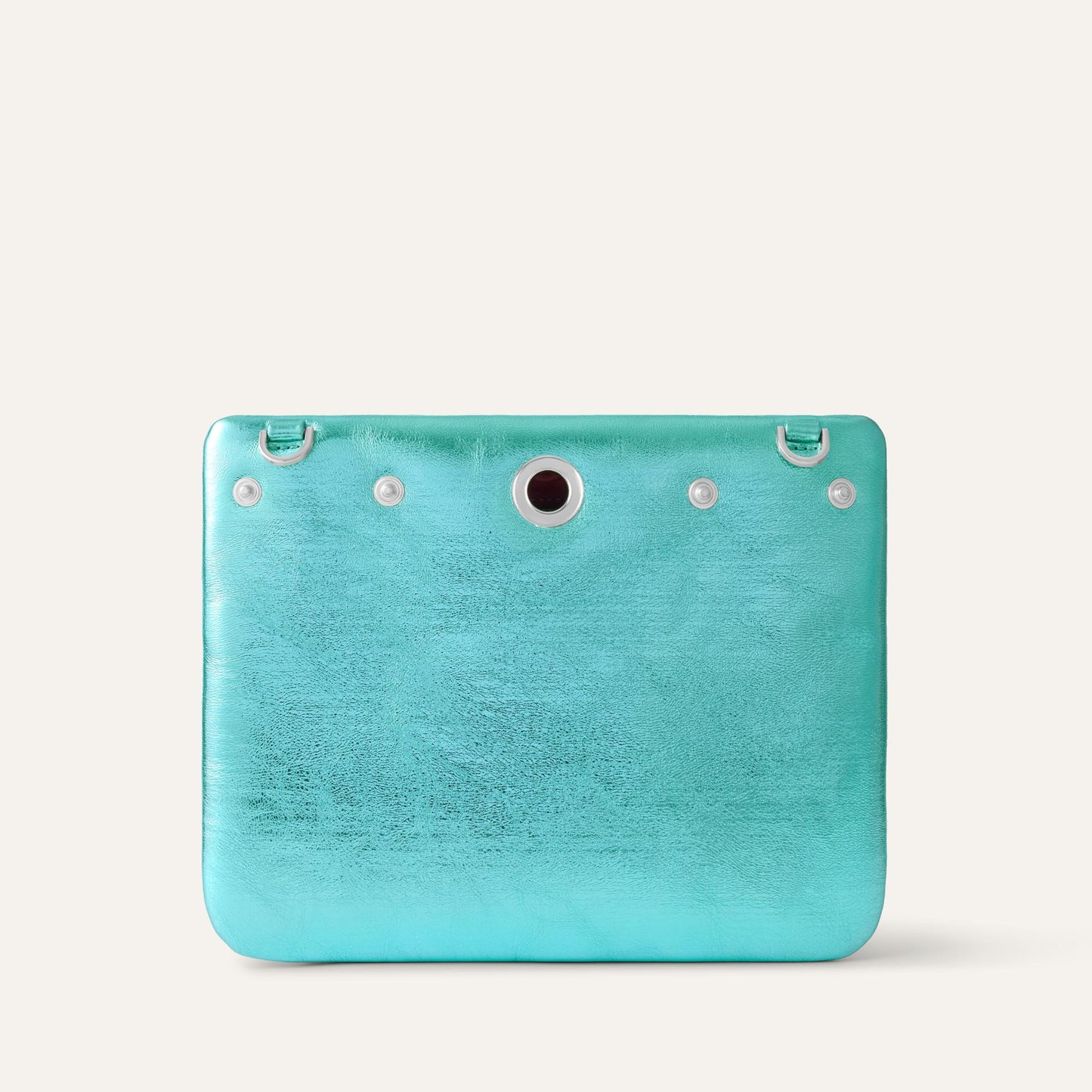 Ivy | Metallic Turquoise with Silver hardware