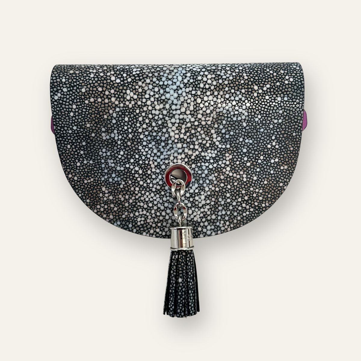 Flap Set Universal | Multi Shagreen with Silver hardware