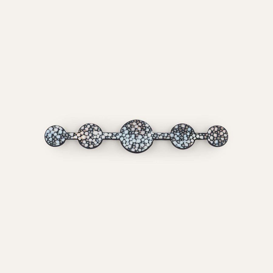 Deco Solo Mini | Multi Colour Shagreen with Silver hardware