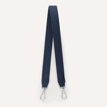 Grabette Handle | Navy Bicouture with Silver hardware
