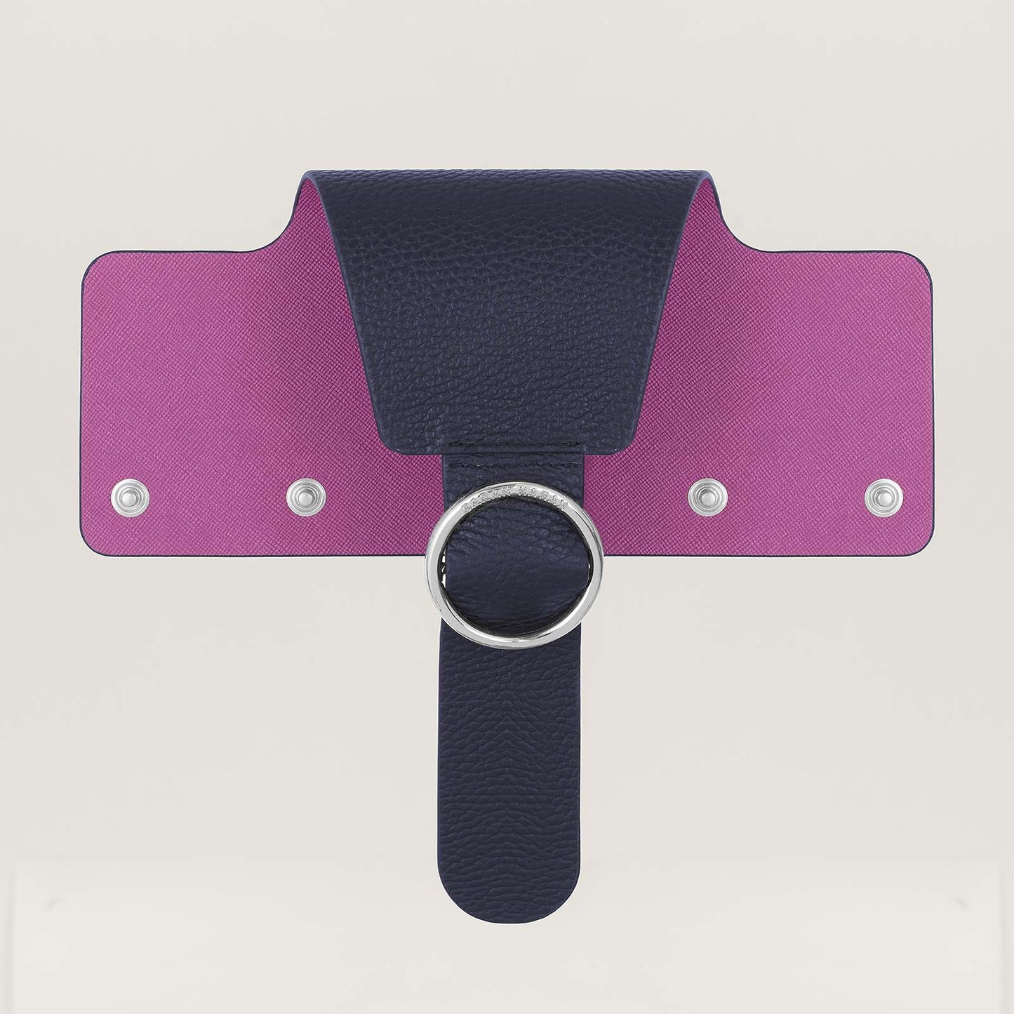 Ring Flap Classic | Navy with Silver hardware