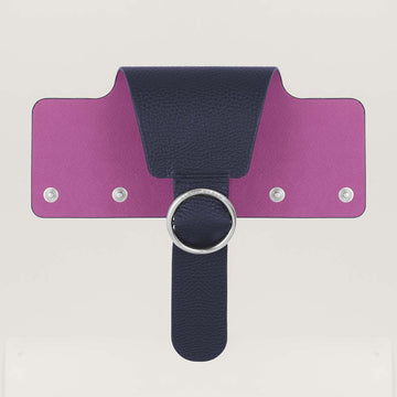Ring Flap Classic | Navy with Silver hardware