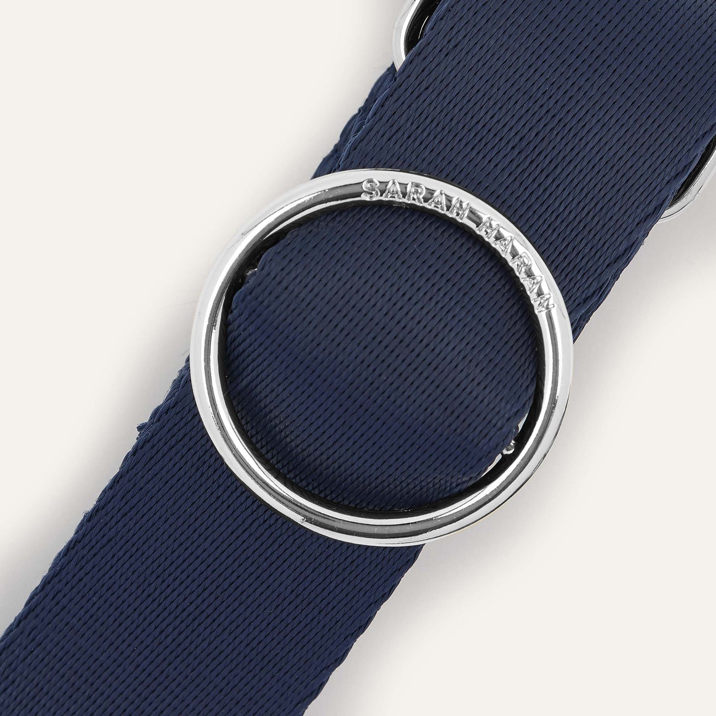 River Strap | Navy with Silver hardware