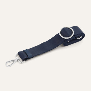 River Strap | Navy with Silver hardware