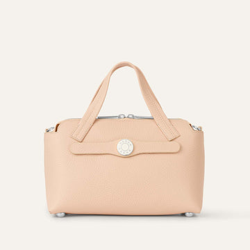 Mini J | Nude with Silver hardware