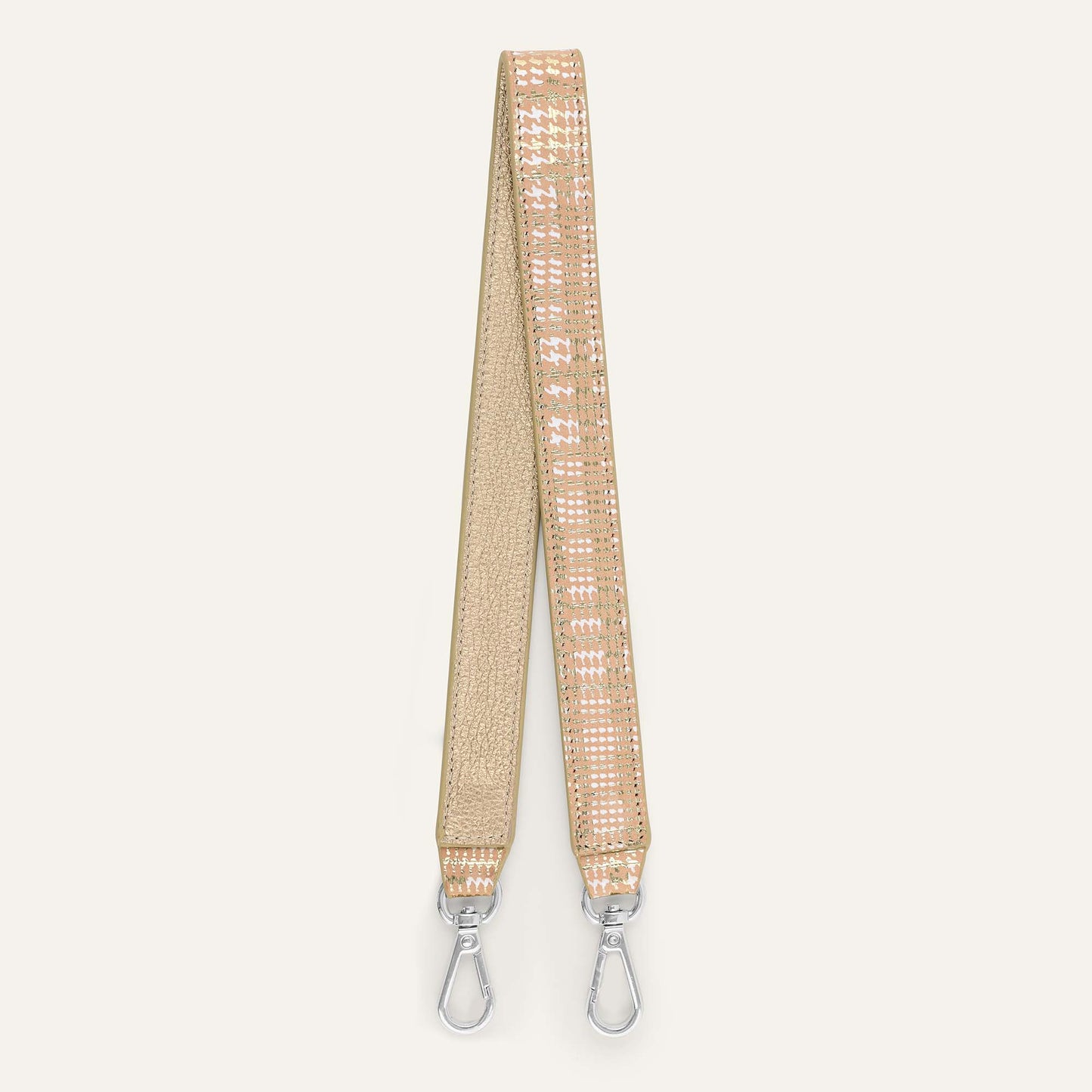 Grabette Handle | Plaid Gold with Silver hardware