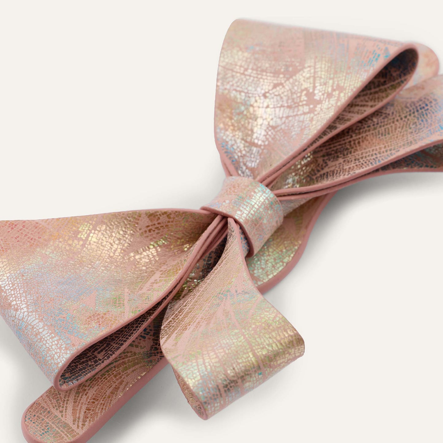 Bijoux Bow Mini | Peach Strokes with Gold hardware