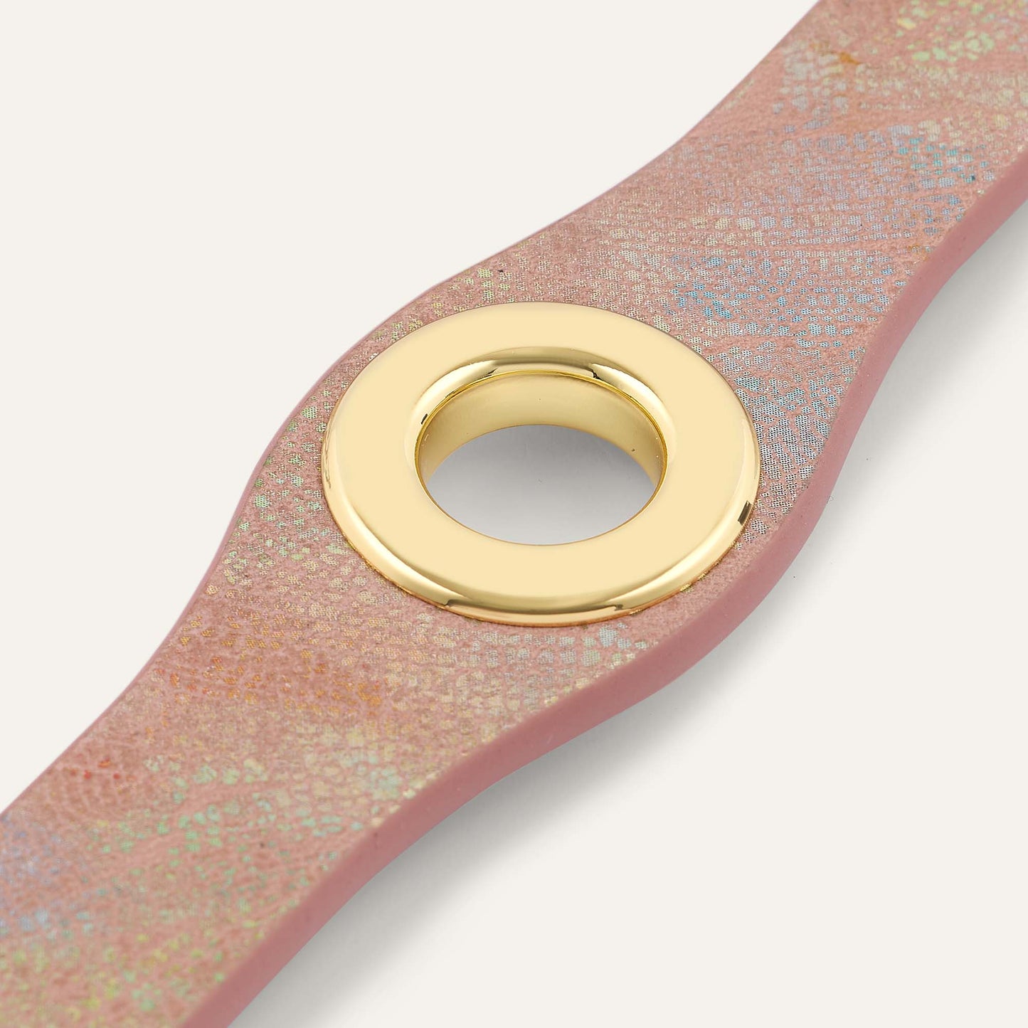 Deco Mini | Peach Strokes with Gold hardware