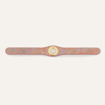 Deco Classic | Peach Strokes with Gold hardware