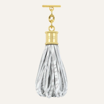 Lantern Tassel | Pearl Waves with Gold hardware